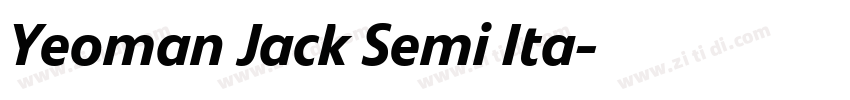 Yeoman Jack Semi Ita字体转换